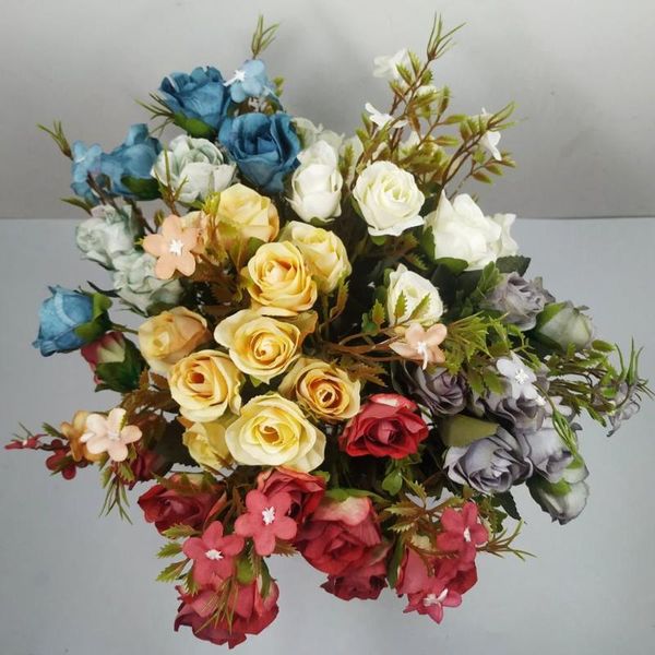 decorative flowers & wreaths 1 bouquet artificial rose silk flower for home party decoration fake wedding
decorative flowers & wreaths 1 bouquet artificial rose silk flower for home party decoration fake wedding