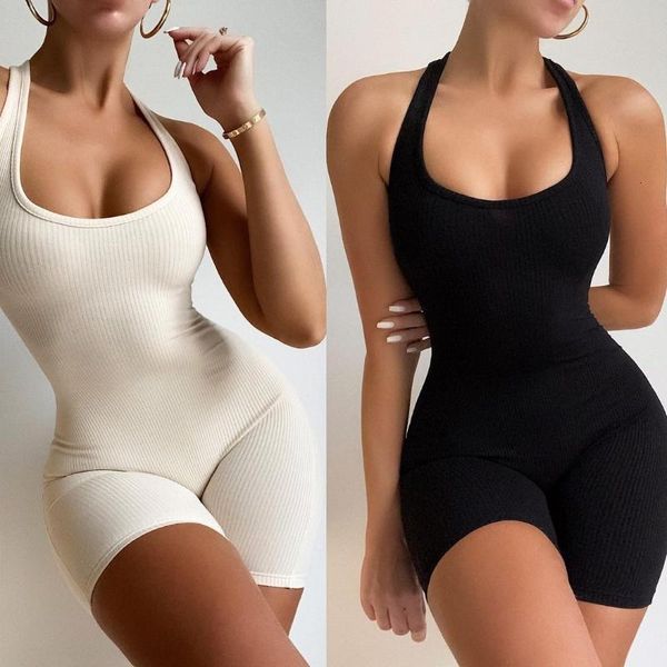 women's jumpsuits & rompers fashion women basic bodycon sleeveless solid color rib knit stretchy one-piece jumpsuit shorts p4ue, Black;white
women's jumpsuits & rompers fashion women basic bodycon sleeveless solid color rib knit stretchy one-piece jumpsuit shorts p4ue, Black;white