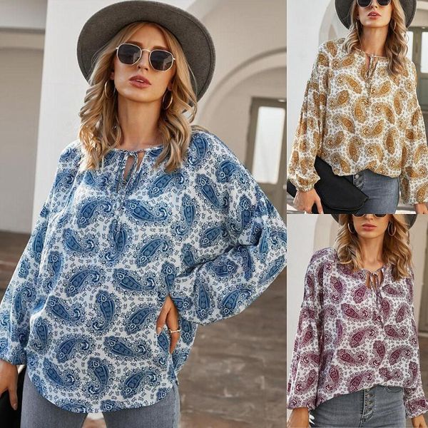 women's t-shirt casual large size fashion printed o-neck tie pullover loose european women camiseta mujer, White
women's t-shirt casual large size fashion printed o-neck tie pullover loose european women camiseta mujer, White