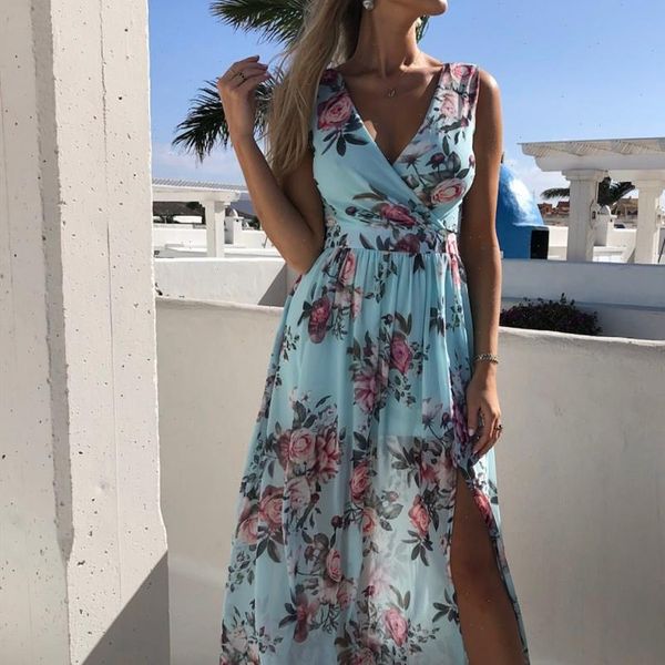 boho casual floral sleeveless women sleepwear beach long dress fashion holiday sundress, Black;red
boho casual floral sleeveless women sleepwear beach long dress fashion holiday sundress, Black;red