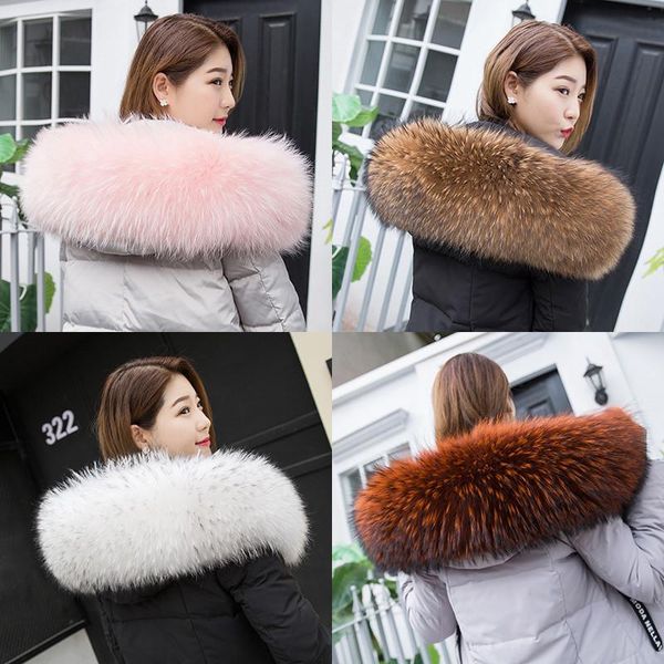 scarves winter 100% real raccoon fur collar women down coat cap hood trim scarf natural genuine female, Blue;gray
scarves winter 100% real raccoon fur collar women down coat cap hood trim scarf natural genuine female, Blue;gray