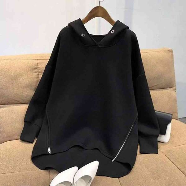 women's hoodies & sweatshirts spring fall female cotton hoodies oversize loose zip pullovers korean style thin, Black
women's hoodies & sweatshirts spring fall female cotton hoodies oversize loose zip pullovers korean style thin, Black