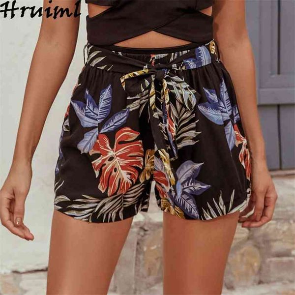 women shorts elastic waist vintage print casual elegant bandage bow fashion streetwear office straight femme 210513, White;black
women shorts elastic waist vintage print casual elegant bandage bow fashion streetwear office straight femme 210513, White;black