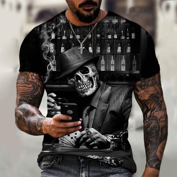 men's t-shirts horror skull 3d printing t-shirt street hip-hop rock fashion casual personality wild oversized loose top, White;black
men's t-shirts horror skull 3d printing t-shirt street hip-hop rock fashion casual personality wild oversized loose top, White;black