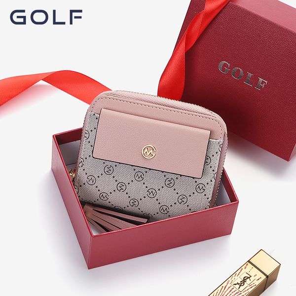 wallet golf women's fashion printing contrast color zero multi card slot short change bag, Red;black
wallet golf women's fashion printing contrast color zero multi card slot short change bag, Red;black