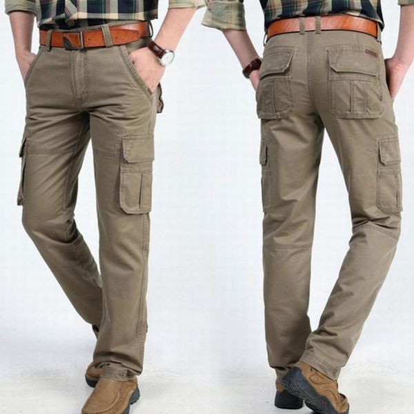 men's pants 80%plus size men overalls solid color multi-pocket straight cargo trousers, Black
men's pants 80%plus size men overalls solid color multi-pocket straight cargo trousers, Black