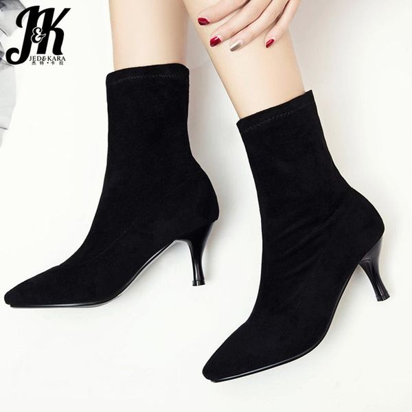 boots jk flock sock women ankle boot ladies pointed toe party shoes female high heels thin winter 2021 plus size 43, Black
boots jk flock sock women ankle boot ladies pointed toe party shoes female high heels thin winter 2021 plus size 43, Black