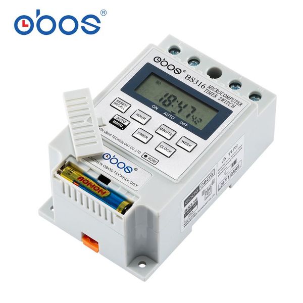 timers obos kg316 10a intelligent microcomputer programmable electronic timer time switch relay controller ac220v dc12v
timers obos kg316 10a intelligent microcomputer programmable electronic timer time switch relay controller ac220v dc12v