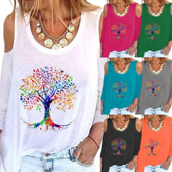 women's t-shirt women spring and autumn fashion loose long sleeved round neck printed casual off shoulder ladies plus size, White
women's t-shirt women spring and autumn fashion loose long sleeved round neck printed casual off shoulder ladies plus size, White