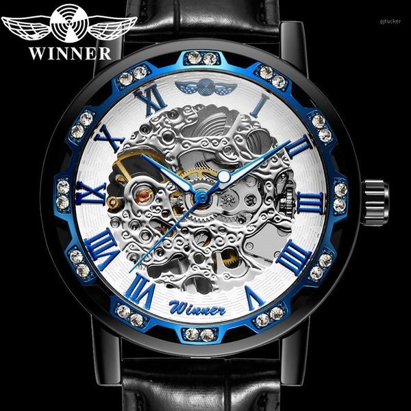 wristwatches winner hand wind mechanical men wristwatch military army sport male clock blue skeleton hollow man watch 80121, Slivery;brown
wristwatches winner hand wind mechanical men wristwatch military army sport male clock blue skeleton hollow man watch 80121, Slivery;brown