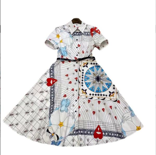 309 2022 summer a line short sleeve lapel neck flora print dress cotton prom fashion brand same style fashion women clothes weilan, Black
309 2022 summer a line short sleeve lapel neck flora print dress cotton prom fashion brand same style fashion women clothes weilan, Black