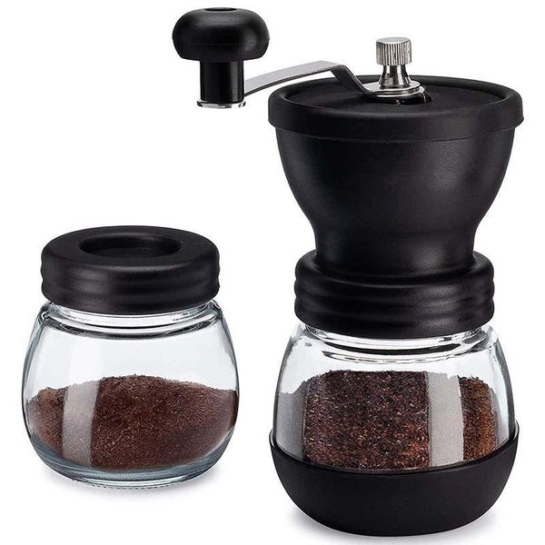 manual coffee grinders bean grinder with ceramic cone grinder, 2 glass jars burrs, suitable for drip
manual coffee grinders bean grinder with ceramic cone grinder, 2 glass jars burrs, suitable for drip