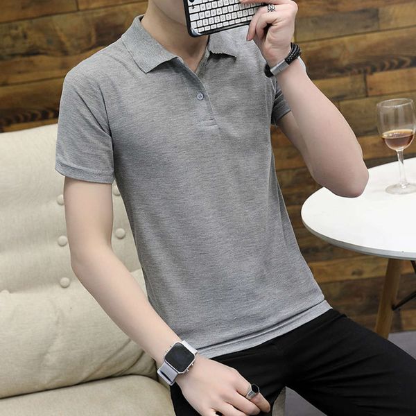 men's shirt summer short t-shirt lapel loose couple solid color bead cloth half sleeve polo men's shirt, White;black
men's shirt summer short t-shirt lapel loose couple solid color bead cloth half sleeve polo men's shirt, White;black
