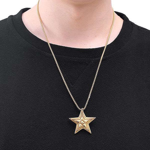 pendant necklaces mens pentagram pendants stainless steel chains necklace fashion jewelry the neck gifts for male accessories wholesale, Silver
pendant necklaces mens pentagram pendants stainless steel chains necklace fashion jewelry the neck gifts for male accessories wholesale, Silver