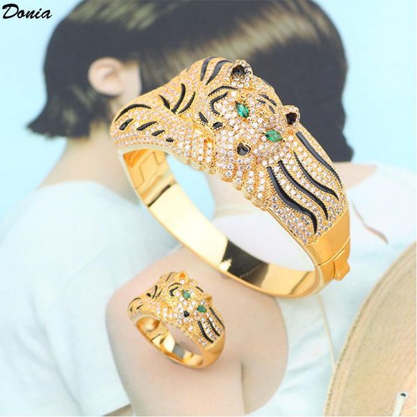 earrings & necklace donia jewelry european and american luxury bracelet fashion leopard zircon ring set animal personality, Silver
earrings & necklace donia jewelry european and american luxury bracelet fashion leopard zircon ring set animal personality, Silver