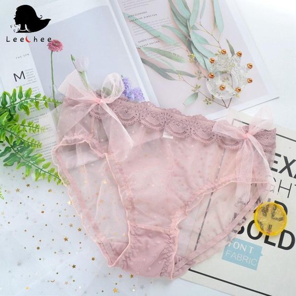 women's panties leechee women plus size mesh mid-waist lace hollow bowknot briefs wave point transparent fairy style underwear, Black;pink
women's panties leechee women plus size mesh mid-waist lace hollow bowknot briefs wave point transparent fairy style underwear, Black;pink