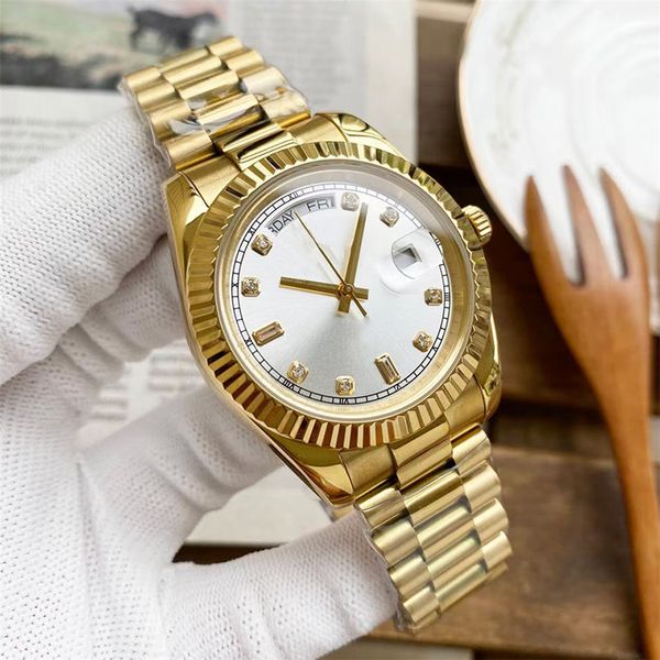 mens watches automatic mechanical watch 41mm 36mm stainless steel strap wristwatch waterproof design montre de luxe, Slivery;brown
mens watches automatic mechanical watch 41mm 36mm stainless steel strap wristwatch waterproof design montre de luxe, Slivery;brown