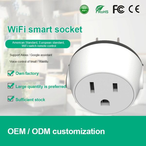smart power plugs wifi plug us adaptor voice control outlet 2200w timer socket for alexa google home 10a app remote
smart power plugs wifi plug us adaptor voice control outlet 2200w timer socket for alexa google home 10a app remote