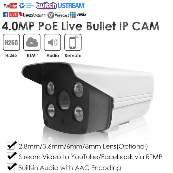 4.0mp ir poe starlight plastic waterproof live streaming ip camera push video to youtube/facebook by rtmp w/audio cameras
4.0mp ir poe starlight plastic waterproof live streaming ip camera push video to youtube/facebook by rtmp w/audio cameras