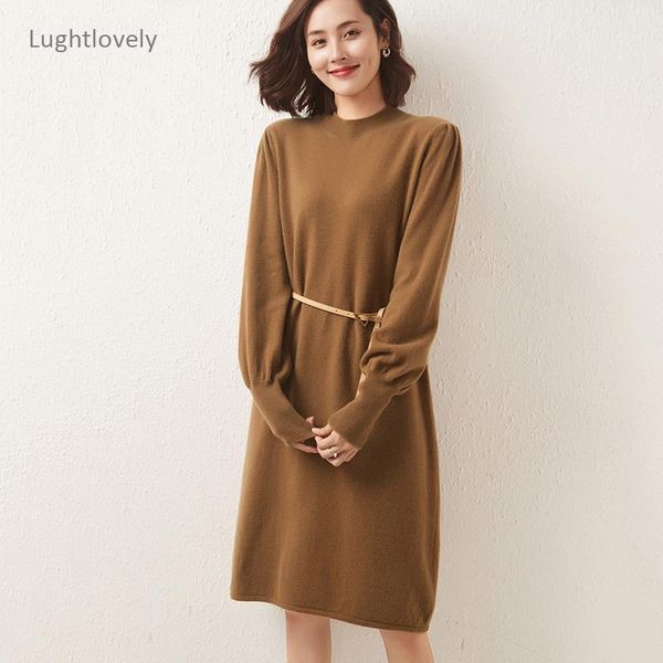 casual dresses cashmere knitted elegant women sweater dress autumn winter thick warm long midi solid office ladies pullover, Black;gray
casual dresses cashmere knitted elegant women sweater dress autumn winter thick warm long midi solid office ladies pullover, Black;gray