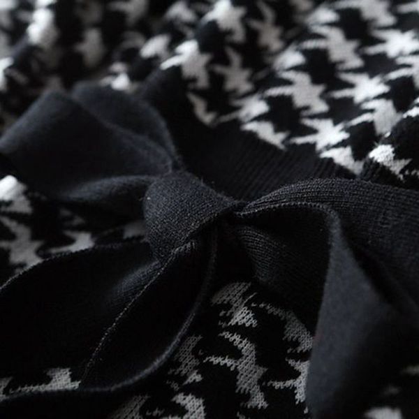 2021gigogou women noble geometric knit dress dfall winter slim knot sashes sweater dress a-line houndstooth warm pullover vestido, Black;gray
2021gigogou women noble geometric knit dress dfall winter slim knot sashes sweater dress a-line houndstooth warm pullover vestido, Black;gray