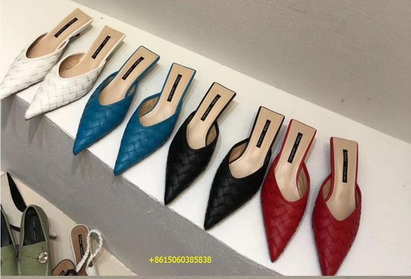slippers lady pointed toe mules women intrecciato weave design thin low heels slip on fashion outdoor causal slides shoes, Black
slippers lady pointed toe mules women intrecciato weave design thin low heels slip on fashion outdoor causal slides shoes, Black