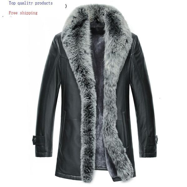 men's leather & faux jacket genuine real sheepskin coat men wool fur winter jaqueta de couro wpkds01510 yy1359, Black
men's leather & faux jacket genuine real sheepskin coat men wool fur winter jaqueta de couro wpkds01510 yy1359, Black