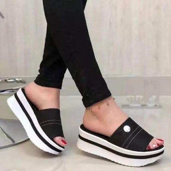 peep toe platform heels fashion solid color slippers women summer casual shoes outdoor vintage slides, Black
peep toe platform heels fashion solid color slippers women summer casual shoes outdoor vintage slides, Black