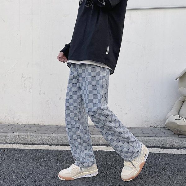 men's jeans spring korean fashion printed wide leg casual retro streetwear loose hip hop straight, Blue
men's jeans spring korean fashion printed wide leg casual retro streetwear loose hip hop straight, Blue
