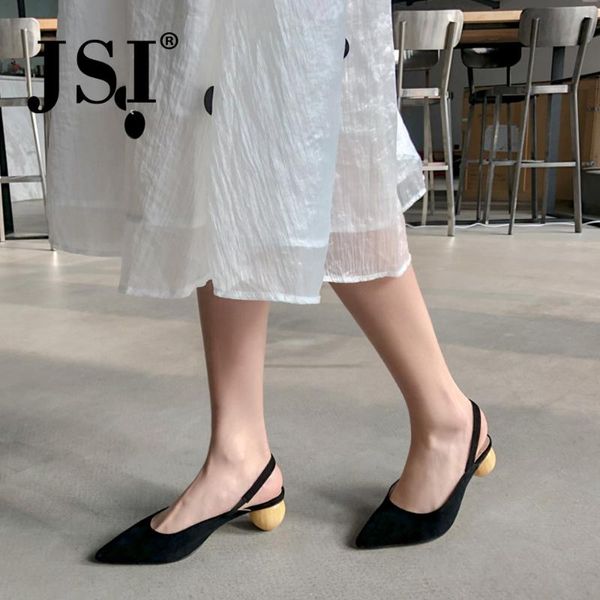 fashion females sandals genuine leather pointed toe shoes strange heels back strap basic jo93, Black
fashion females sandals genuine leather pointed toe shoes strange heels back strap basic jo93, Black