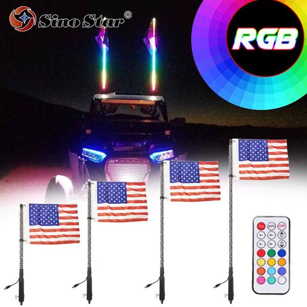 car headlights swl2-3ft 2pcs 3ft/0.9m led whip lights for utv off- road vehicle atv