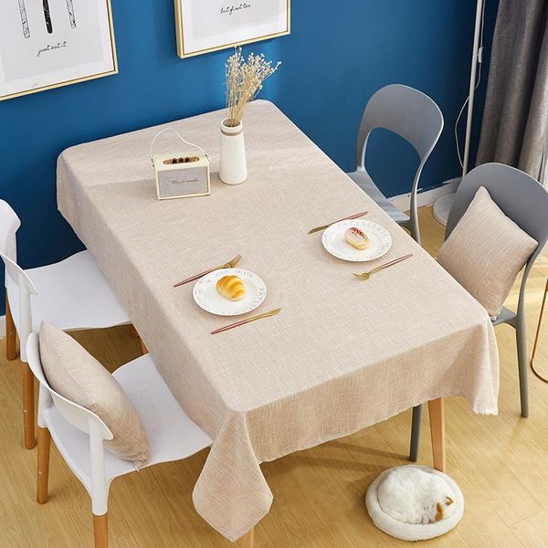 table cloth solid color decorative coarse knit linen tablecloth waterproof and oilproof thick rectangular coffee
table cloth solid color decorative coarse knit linen tablecloth waterproof and oilproof thick rectangular coffee