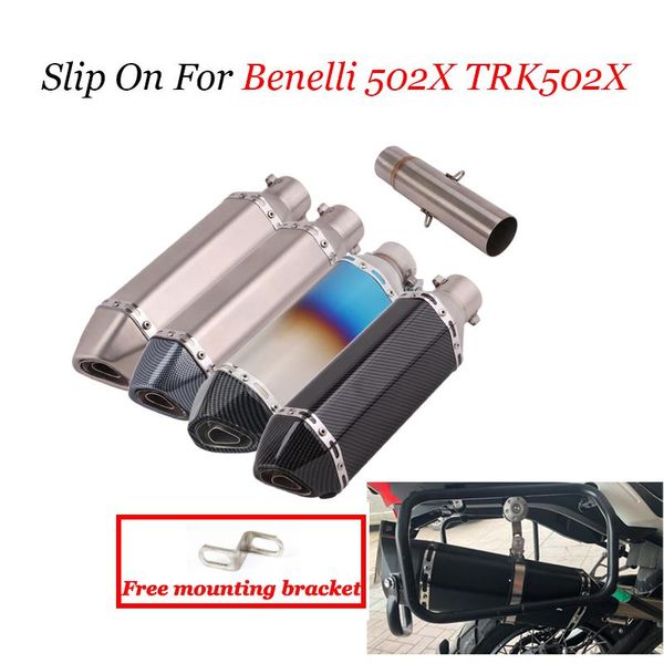 motorcycle exhaust system slip on for benelli trk 502x pipe middle connector connection tip muffler
motorcycle exhaust system slip on for benelli trk 502x pipe middle connector connection tip muffler