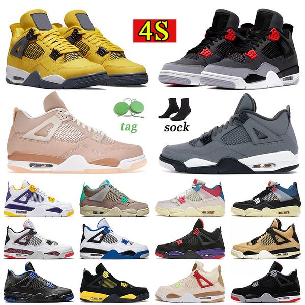4 4s x lightning infrared mens womens basketball shoes jumpman outdoor sport sneaker university blue cool grey black cat metallic green red
4 4s x lightning infrared mens womens basketball shoes jumpman outdoor sport sneaker university blue cool grey black cat metallic green red