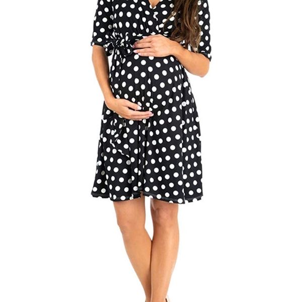 factoryodgh dress up multicolor polka v-neck lace dot printed maternity women's wear, White;black
factoryodgh dress up multicolor polka v-neck lace dot printed maternity women's wear, White;black