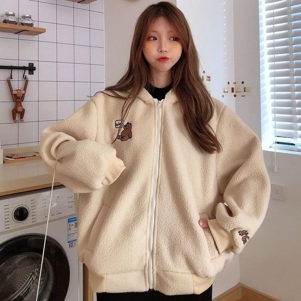 women's hoodies & sweatshirts sweet zipper coat hooded bear print harajuku loose pocket autumn winter womens fleece flannel pullover fe, Black
women's hoodies & sweatshirts sweet zipper coat hooded bear print harajuku loose pocket autumn winter womens fleece flannel pullover fe, Black