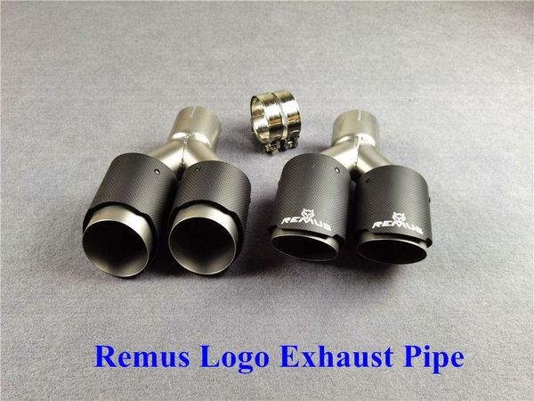 left and right: remus universal matte carbon fiber exhaust tailtip pipes auto muffler car double system motorcycle
left and right: remus universal matte carbon fiber exhaust tailtip pipes auto muffler car double system motorcycle