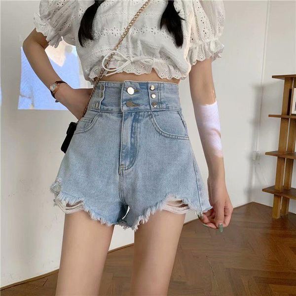women's jeans women 2021 summer fashion wide leg hole denim shorts female casual loose ladies solid color y109, Blue
women's jeans women 2021 summer fashion wide leg hole denim shorts female casual loose ladies solid color y109, Blue