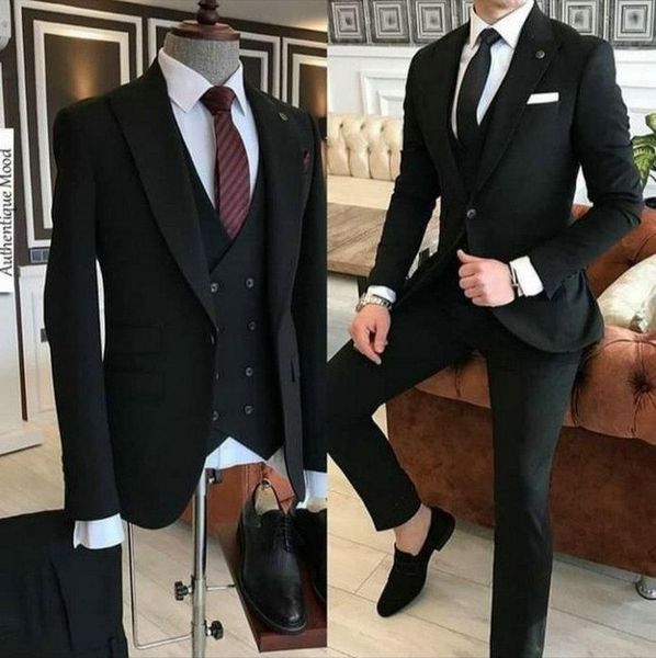 men's suits & blazers jeltoin formal business black men suit 3 pieces slim fit custom made groom wedding prom jacket vest pants dress t, White;black
men's suits & blazers jeltoin formal business black men suit 3 pieces slim fit custom made groom wedding prom jacket vest pants dress t, White;black