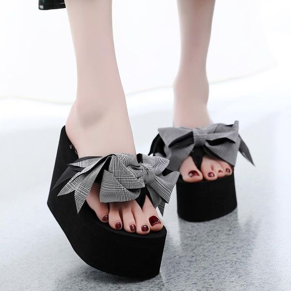 arrival shoes women fashion platform high heel flip flops beach sandals bowknot slippers bow-knot sneakers 4816, Black
arrival shoes women fashion platform high heel flip flops beach sandals bowknot slippers bow-knot sneakers 4816, Black