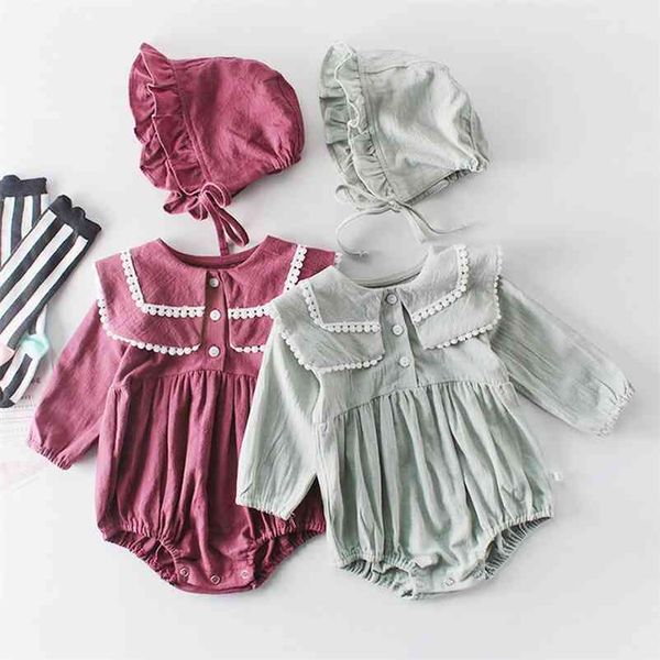 spring autumn baby girls rompers clothes bodysuit turn-down collar long sleeve infant 210521, Blue
spring autumn baby girls rompers clothes bodysuit turn-down collar long sleeve infant 210521, Blue