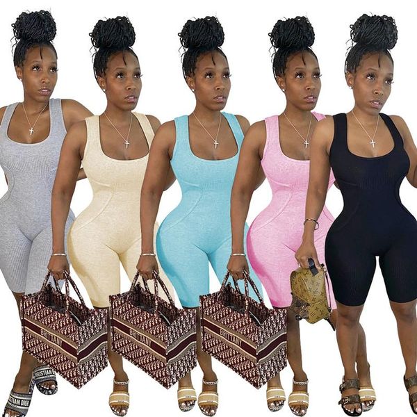 women's jumpsuits & rompers european and american solid color elastic one-piece pants fashion slim u-neck suspender vest shorts, Black;white
women's jumpsuits & rompers european and american solid color elastic one-piece pants fashion slim u-neck suspender vest shorts, Black;white