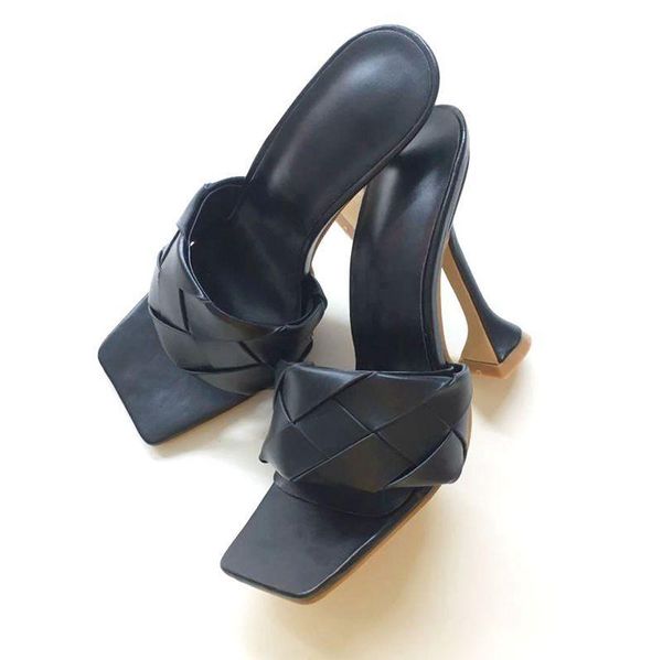 dress shoes summer thin heel women slippers casual weave sandals open toe zapatillas mujer large size high heels female footwear, Black
dress shoes summer thin heel women slippers casual weave sandals open toe zapatillas mujer large size high heels female footwear, Black
