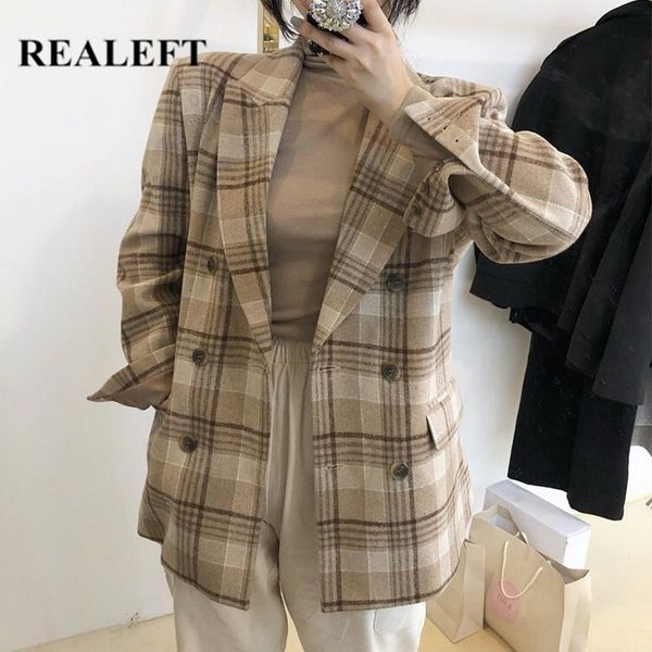 autumn winter vintage plaid women's blazers double breasted formal jackets casual notched outerwear female suits &, White;black
autumn winter vintage plaid women's blazers double breasted formal jackets casual notched outerwear female suits &, White;black