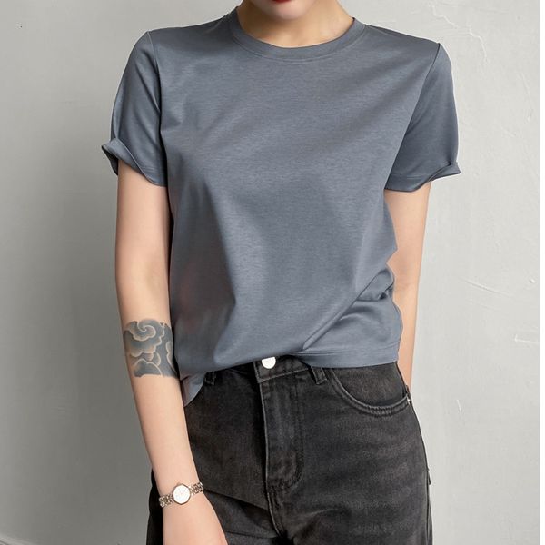 women's t-shirt round neck short sleeve woman loose sumemr silk cotton t-shirts bamx, White
women's t-shirt round neck short sleeve woman loose sumemr silk cotton t-shirts bamx, White