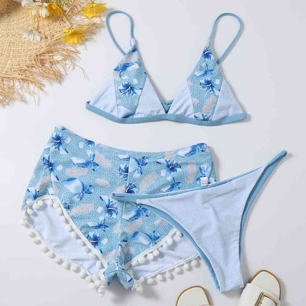 3 piece swimsuit women floral print push up padded biquini brazilian summer bathing suit girls thong bikini shorts swimwear 210520, White;black
3 piece swimsuit women floral print push up padded biquini brazilian summer bathing suit girls thong bikini shorts swimwear 210520, White;black