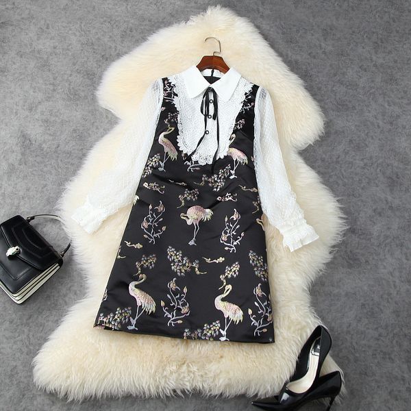 dresses european and american women's clothing 2021 the spring long - sleeved lapels with crane jacquard stitching fashion dress fopj, Black;gray
dresses european and american women's clothing 2021 the spring long - sleeved lapels with crane jacquard stitching fashion dress fopj, Black;gray