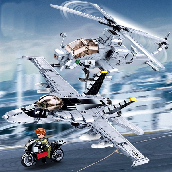 building block toy childrens puzzle assembled model toys fighter model armed helicopter model combination building toys
building block toy childrens puzzle assembled model toys fighter model armed helicopter model combination building toys