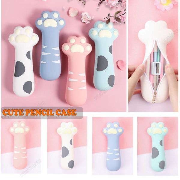pencil bags silicone case creative 3d pen box cute waterproof stationery bag stand up holder zipper pouch for kids students
pencil bags silicone case creative 3d pen box cute waterproof stationery bag stand up holder zipper pouch for kids students