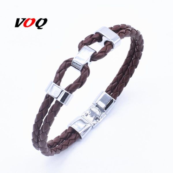 charm bracelets voq fashion sporty surfing rope women men friendship bracelet titanium steel connector buckle leather jewelry, Golden;silver
charm bracelets voq fashion sporty surfing rope women men friendship bracelet titanium steel connector buckle leather jewelry, Golden;silver